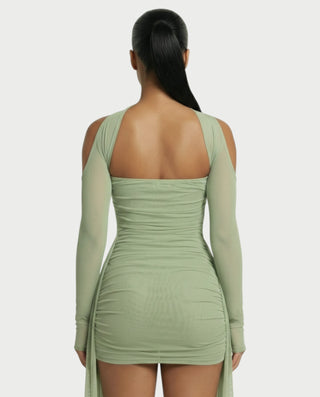 ANNE Strapless Mesh Mini Dress