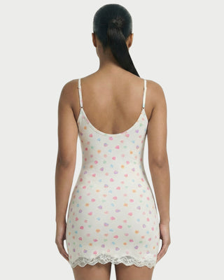 MEVAYA Lace-Trim Cami Bodycon Mini Dress