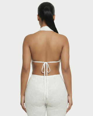 Mono de encaje con cuello vuelto KATRINA