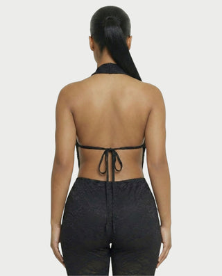 Mono de encaje con cuello vuelto KATRINA