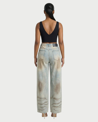 SALIE Deep V-Neck Sleeveless Crop Top