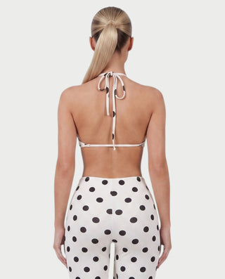 Vestido mini de malla con aberturas y detalle de cadena de JUVIA