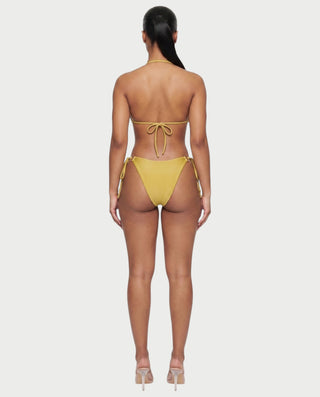 MAELYS Ring Front Halter Bikini Set