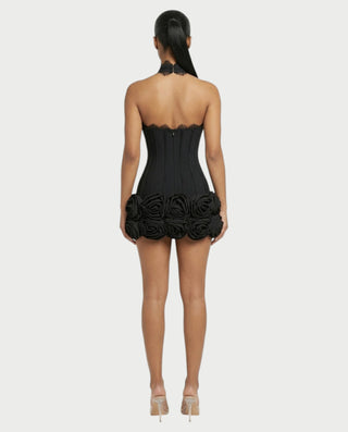 Vestido midi con flecos y escote pronunciado de LIRRA