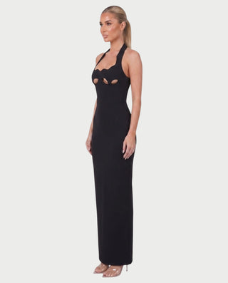 Vestido largo con aberturas KINSEY