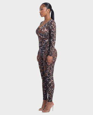 Mono de malla de leopardo FIOREN