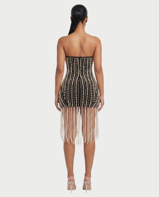 PEARL Embellished Mini Dress