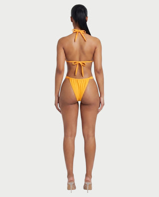 RAFINA Tropical Orchid Applique 3-Piece Bikini & Skirt Set