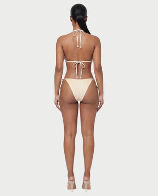 RIVENA Sequin Shell Triangle Bikini Set