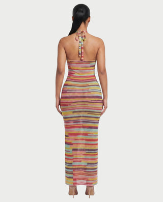 AROLLA Open-Back Knit Bodycon Maxi Cover-Up