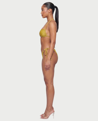 MAELYS Ring Front Halter Bikini Set