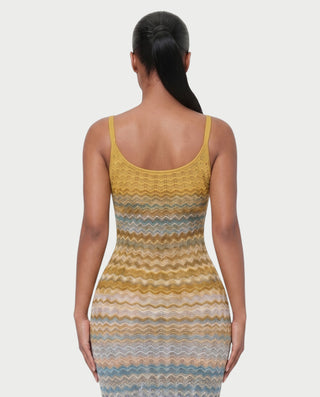 VELVA Ombre Crochet Cover-Up Maxi Dress