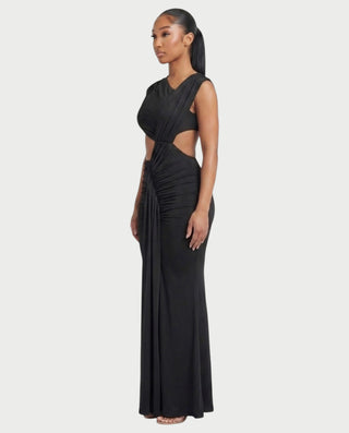 CALIORA Hip Cutout Maxi Dress