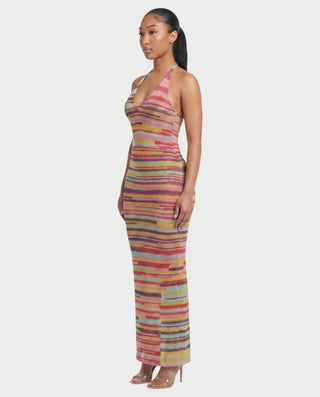 AROLLA Open-Back Knit Bodycon Maxi Cover-Up