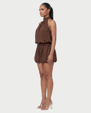 RIZZAN Halter Bubble Top & Shorts Set