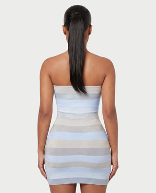 AILA Bandeau Waist-Cutout Bandage Mini Dress