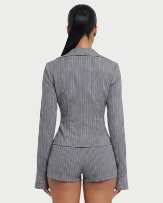 Chaqueta de piel sintética con textura de cocodrilo BEXLEY