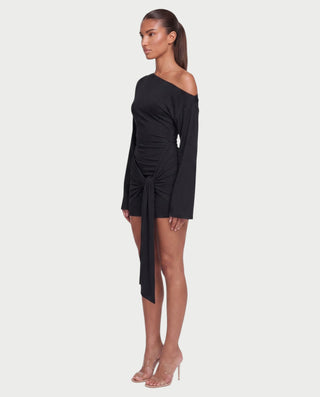 MIRANDA Off-Shoulder Flare Sleeve Mini Dress