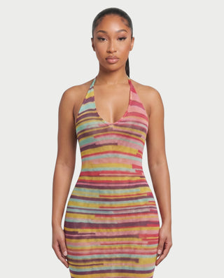AROLLA Open-Back Knit Bodycon Maxi Cover-Up