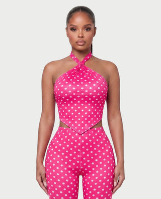 Vestido mini de malla con aberturas y detalle de cadena de JUVIA