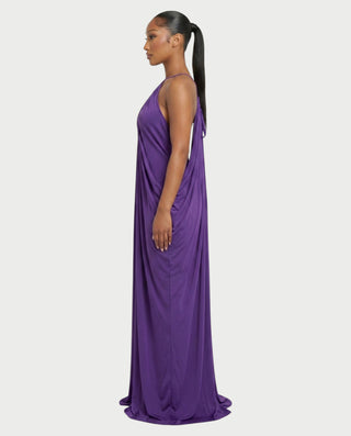 LUREA Draped Flowy Maxi Dress