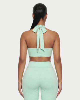 NAYELI Conjunto de top y pantalón con hebilla en forma de corazón