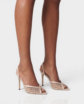 Tacones de aguja con cordones de piel sintética KELLA