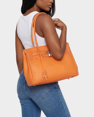 FERY Large Transparent Clasp Jelly Shoulder Bag