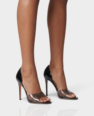 Tacones de aguja con cordones de piel sintética KELLA