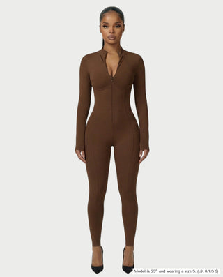 LUVINA Zip-Up Jumpsuit