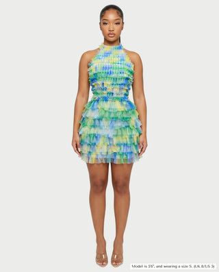 Vestido mini de vendaje AQUINO