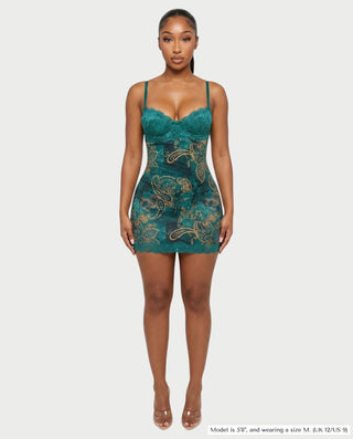 Vestido mini de vendaje AQUINO