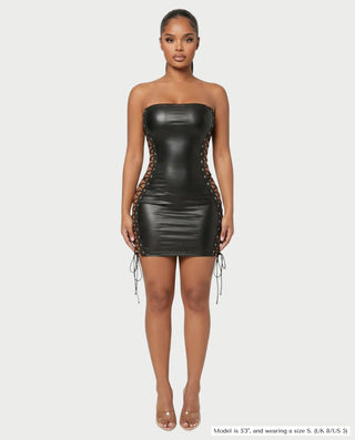 Vestido mini de vendaje AQUINO