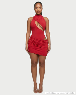Vestido mini de vendaje AQUINO