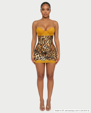 Vestido mini de vendaje AQUINO