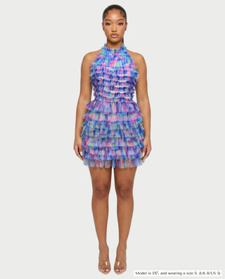 Vestido mini de vendaje AQUINO