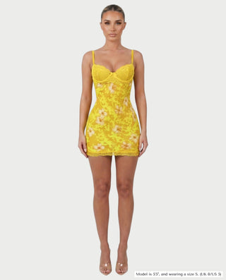 Vestido mini de vendaje AQUINO