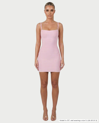Vestido mini de vendaje AQUINO