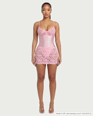 Vestido mini de vendaje AQUINO