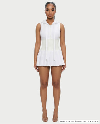 Vestido midi con flecos y escote pronunciado de LIRRA