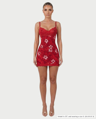 Vestido mini de vendaje AQUINO