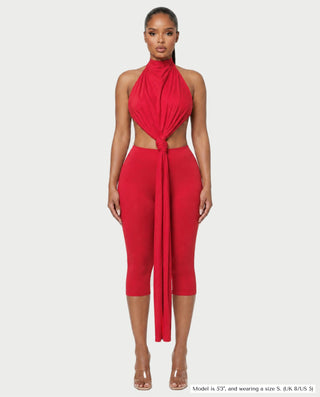 Vestido mini de vendaje AQUINO