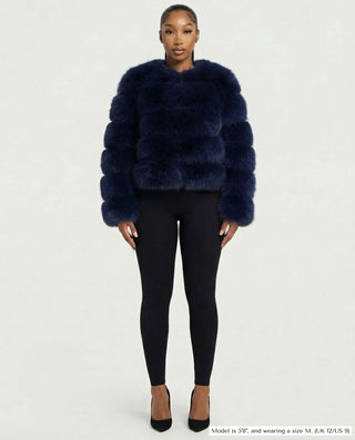 BEATRICE Faux Fur Bubble Jacket