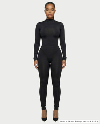 Conjunto de body de manga larga y leggings de cintura alta HAINA