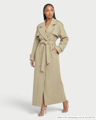 AIDA Oversized Drop-Shoulder Wool Coat