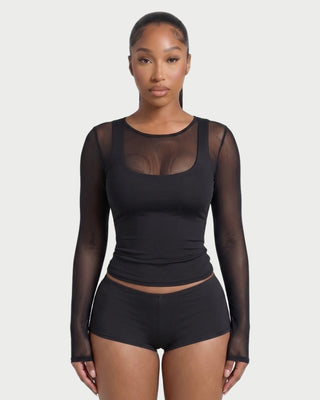 DEIA Mesh Detail Four-Piece Set