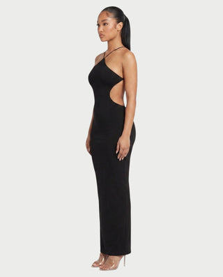 Vestido largo ajustado con espalda abierta NORA