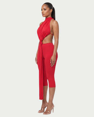 Vestido mini de vendaje AQUINO