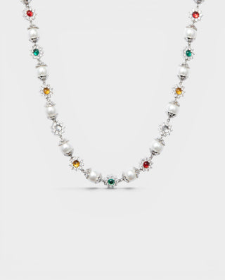 Collar de perlas y piedras preciosas ERIKA