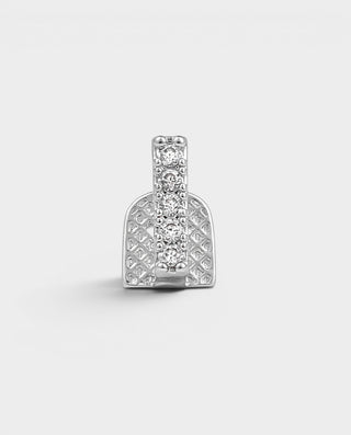 Crystal Pavé Vertical Bar Single-Tooth Grill